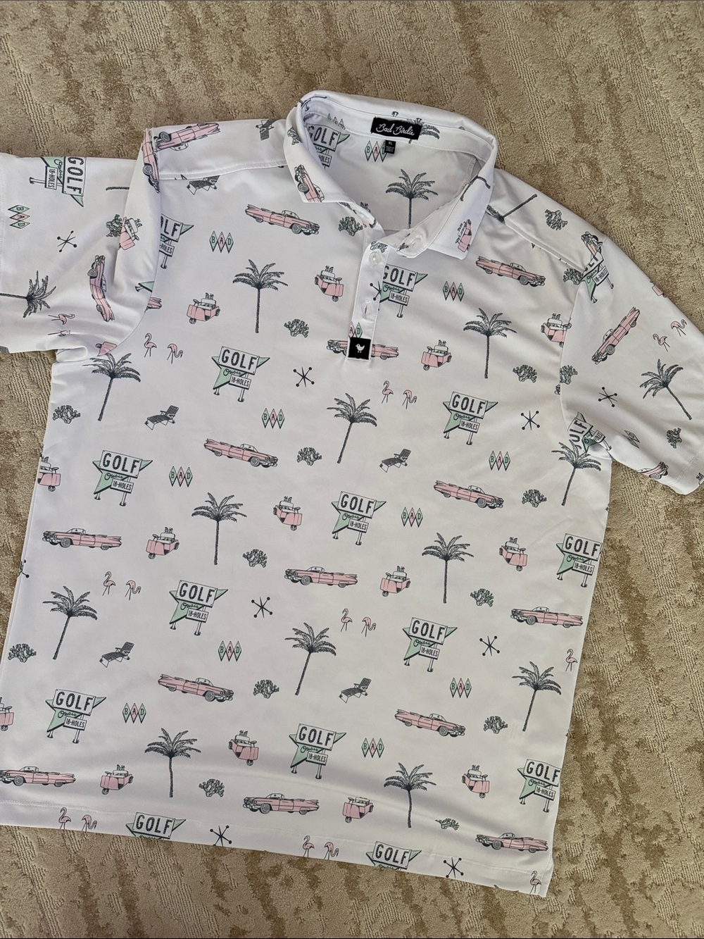 Bad Birdie polo XL- NEW!